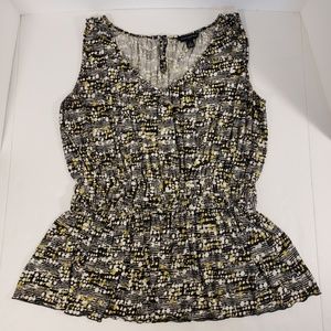 Banana Republic Sleeveless Blouse Medium Peplum